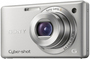 W380 SILVER, 14,1 mil. pik, objektiv G (f/2,4) s 5x optičnim zoomom/širokim kotom 24 mm, video HD, 6,7 cm LCD